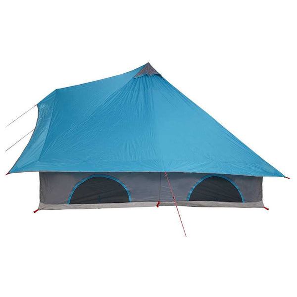 Blaues Tipi-Zelt mit Dach