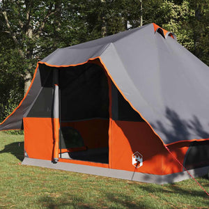 Tipi Zelt mit Dach Grau/Orange
