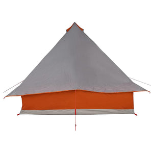 Tipi Zelt mit Dach Grau/Orange