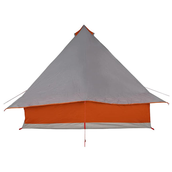 Tipi Zelt mit Dach Grau/Orange