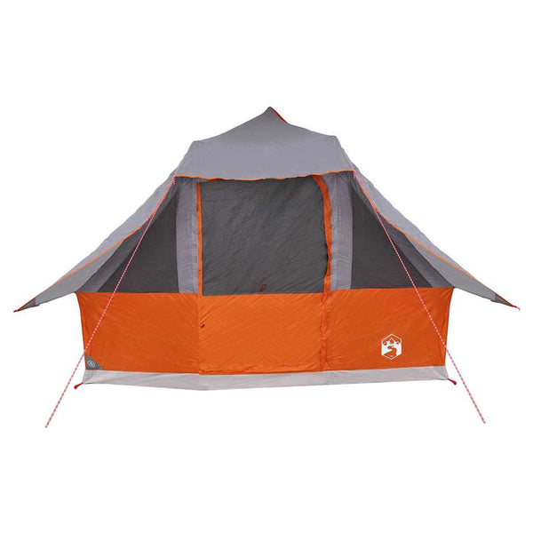 Tipi Zelt mit Dach Grau/Orange