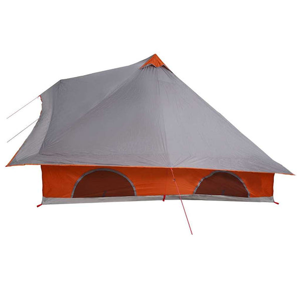 Tipi Zelt mit Dach Grau/Orange