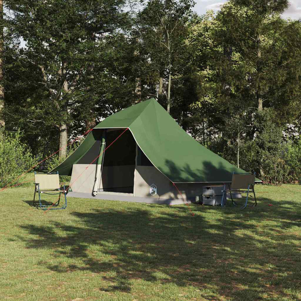 Tipi Zelt mit Dach Grün 364x281x257cm