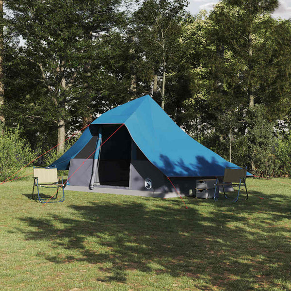 Blaues Tipi-Zelt mit Dach & Stauraum