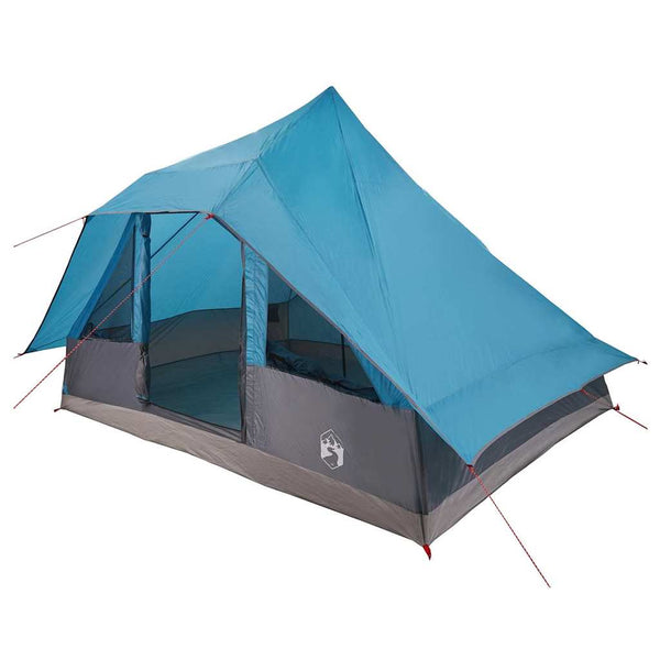 Blaues Tipi-Zelt mit Dach & Stauraum