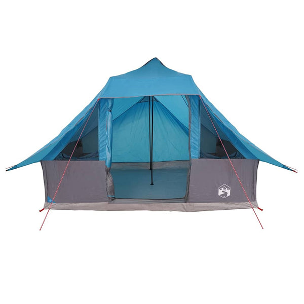 Blaues Tipi-Zelt mit Dach & Stauraum