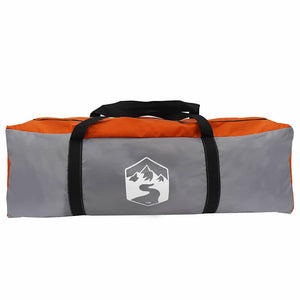 Tipi Zelt mit Dach Grau/Orange