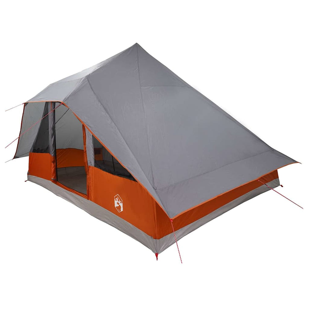 Tipi Zelt mit Dach Grau/Orange