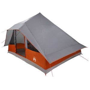 Tipi Zelt mit Dach Grau/Orange