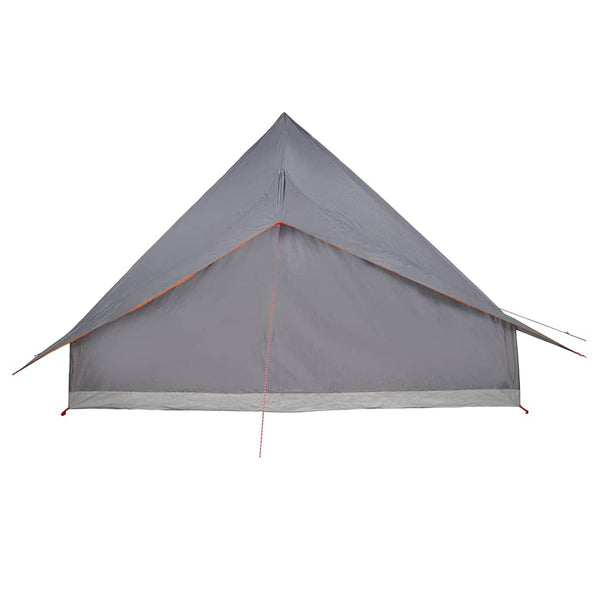 Tipi Zelt mit Dach Grau/Orange