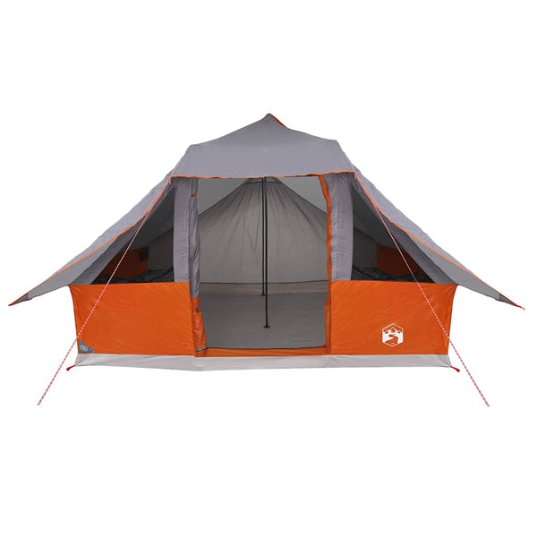Tipi Zelt mit Dach Grau/Orange