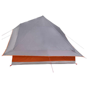 Tipi Zelt mit Dach Grau/Orange
