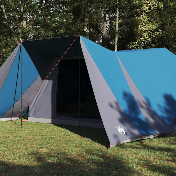 Blaues Tipi-Zelt mit Dach & Stauraum