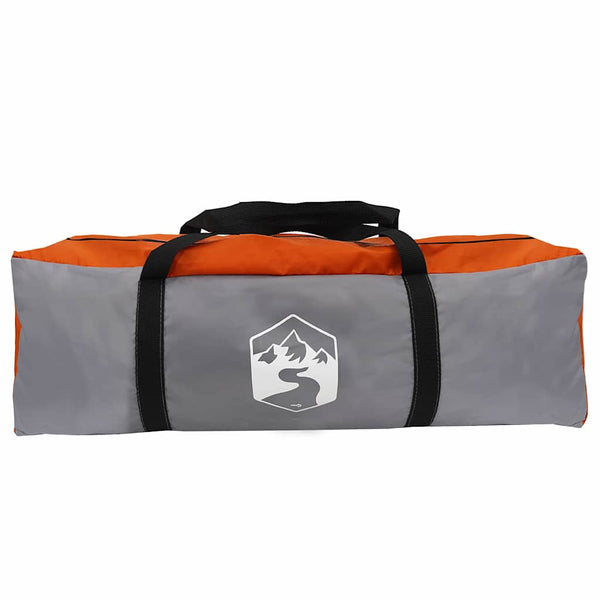 Tipi Zelt mit Dach Grau/Orange