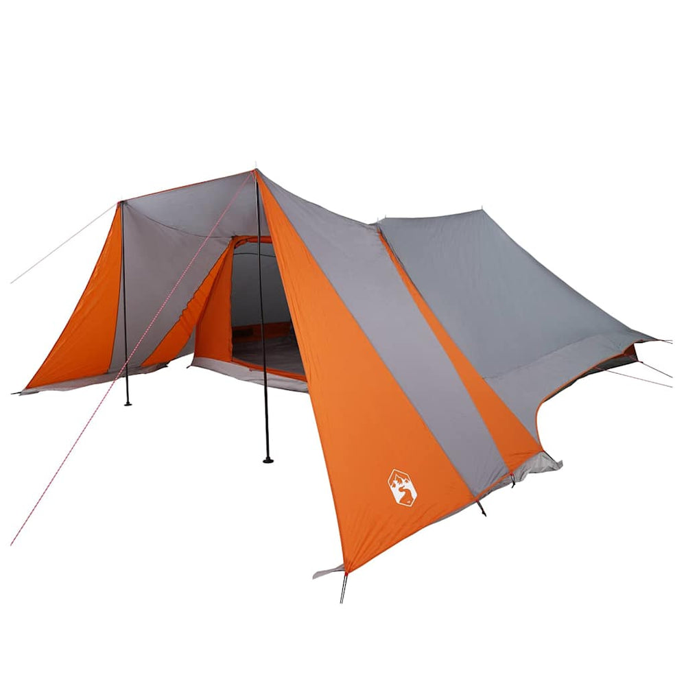 Tipi Zelt mit Dach Grau/Orange