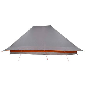 Tipi Zelt mit Dach Grau/Orange