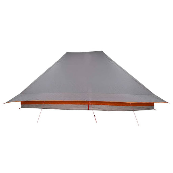 Tipi Zelt mit Dach Grau/Orange