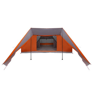 Tipi Zelt mit Dach Grau/Orange