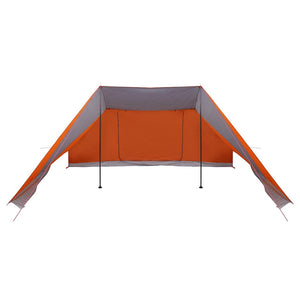 Tipi Zelt mit Dach Grau/Orange