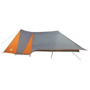 Tipi Zelt mit Dach Grau/Orange