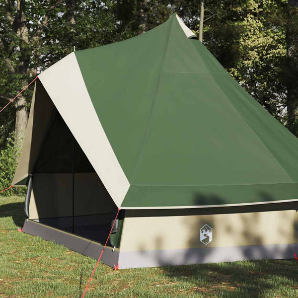Tipi Zelt Grün mit Dach & Stauraum