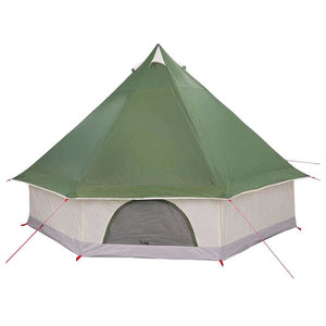Tipi Zelt Grün mit Dach & Stauraum