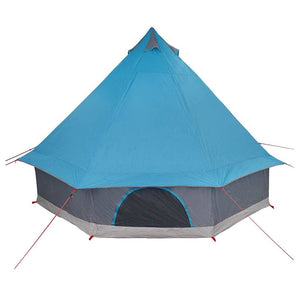 Blaues Tipi Zelt mit Dach