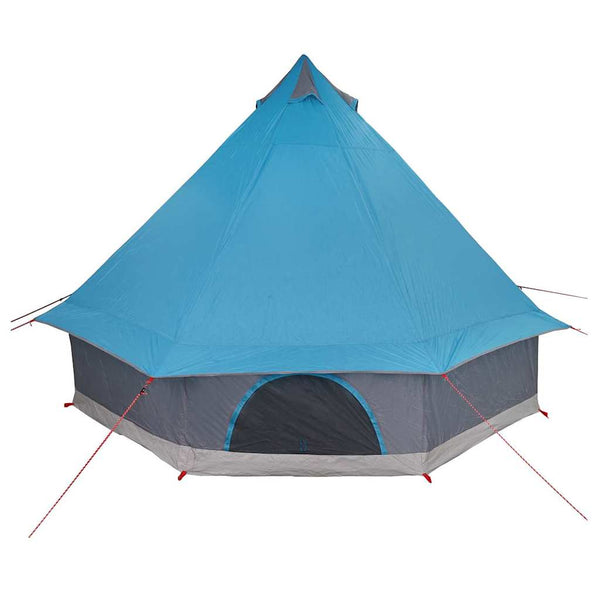 Blaues Tipi Zelt mit Dach