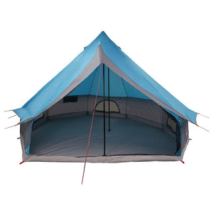 Blaues Tipi Zelt mit Dach