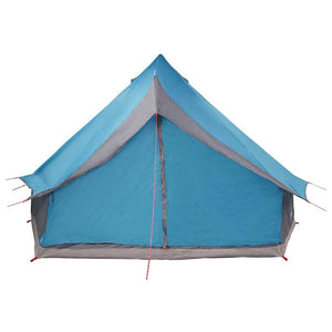 Blaues Tipi Zelt mit Dach