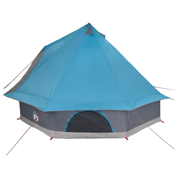 Blaues Tipi Zelt mit Dach