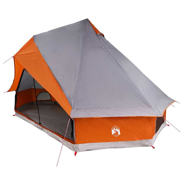 Tipi Zelt mit Dach Grau/Orange 400x346x250cm