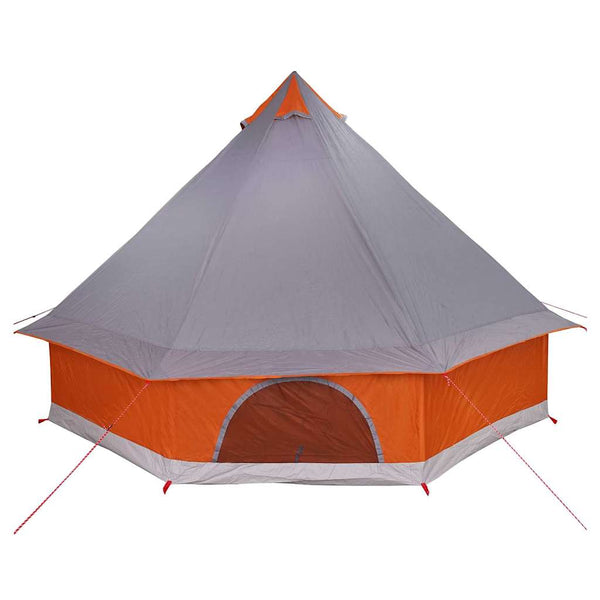 Tipi Zelt mit Dach Grau/Orange 400x346x250cm