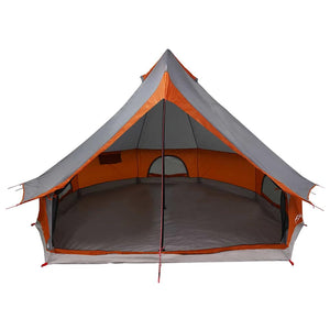 Tipi Zelt mit Dach Grau/Orange 400x346x250cm