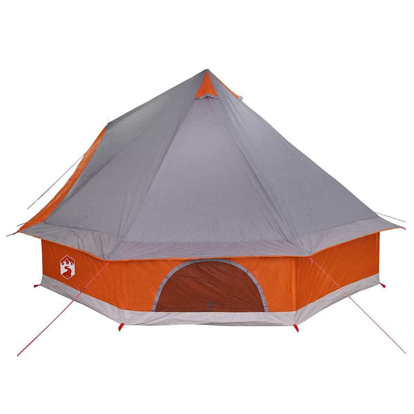Tipi Zelt mit Dach Grau/Orange 400x346x250cm