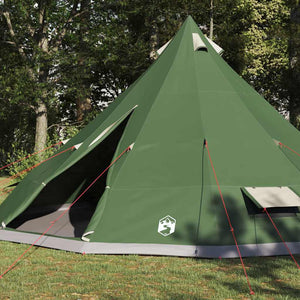 Tipi Zelt Grün mit Dach 560x560x300cm