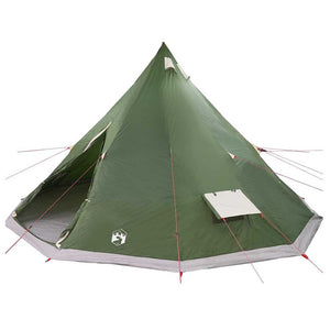 Tipi Zelt Grün mit Dach 560x560x300cm