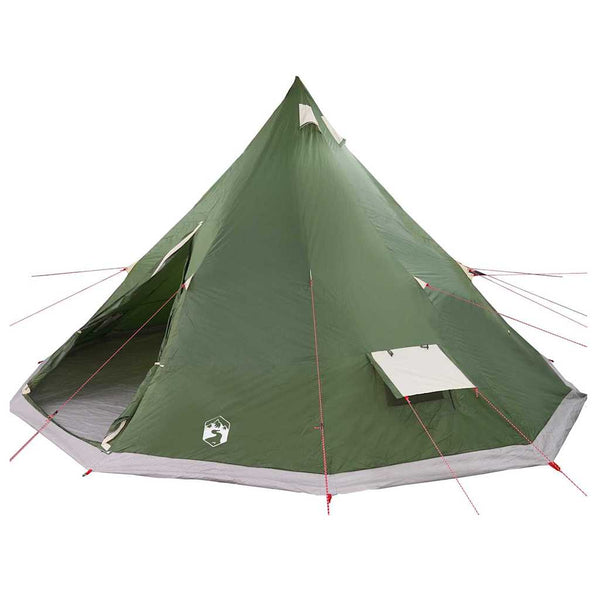 Tipi Zelt Grün mit Dach 560x560x300cm