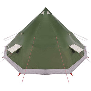 Tipi Zelt Grün mit Dach 560x560x300cm