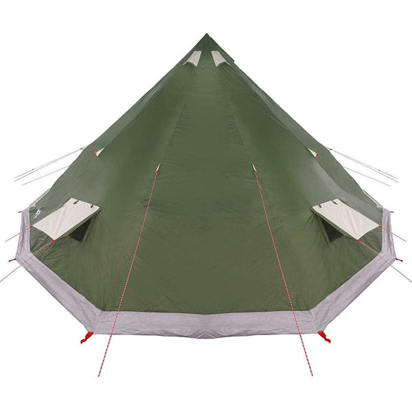 Tipi Zelt Grün mit Dach 560x560x300cm