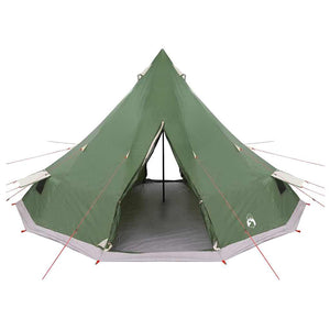 Tipi Zelt Grün mit Dach 560x560x300cm