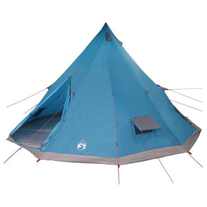 Blaues Tipi Zelt mit Dach