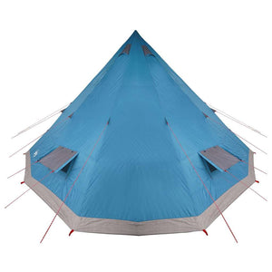 Blaues Tipi Zelt mit Dach