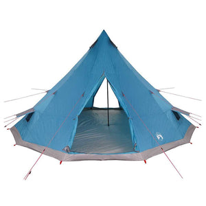 Blaues Tipi Zelt mit Dach