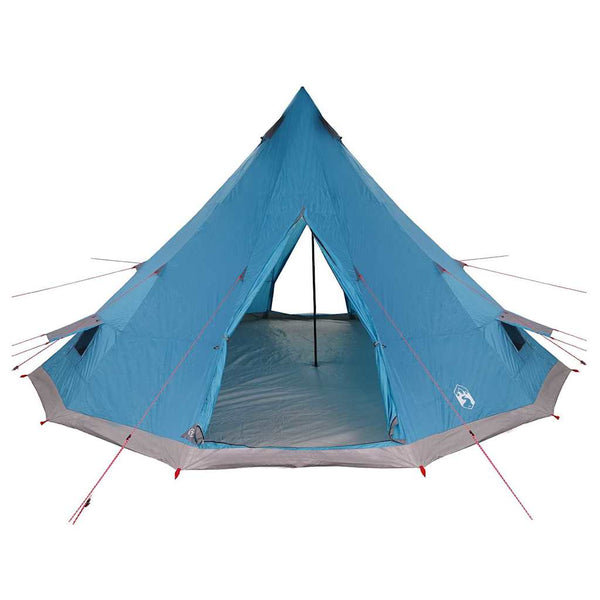 Blaues Tipi Zelt mit Dach