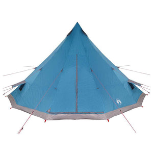 Blaues Tipi Zelt mit Dach
