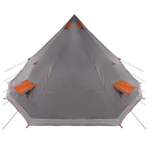 Tipi Zelt mit Dach, Grau & Orange
