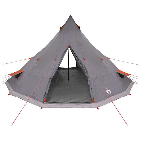 Tipi Zelt mit Dach, Grau & Orange