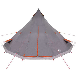 Tipi Zelt mit Dach, Grau & Orange