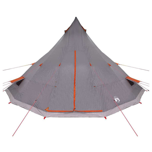 Tipi Zelt mit Dach, Grau & Orange